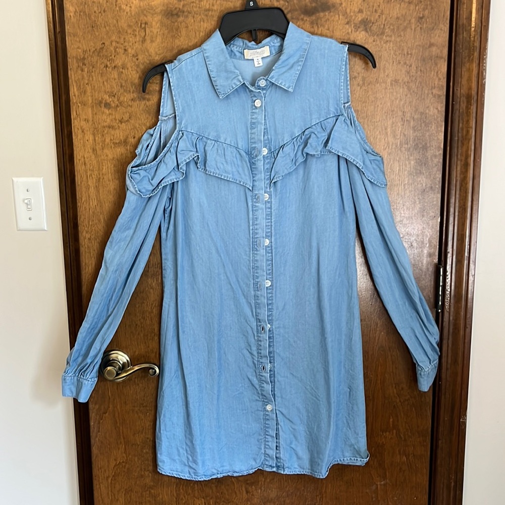 Off the shoulder Denim Dress